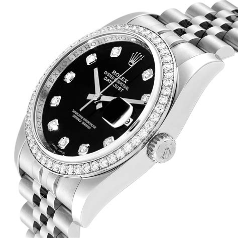 rolex black face diamond bezel|authentic Rolex diamond bezels.